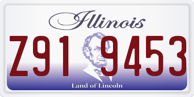 IL license plate Z919453