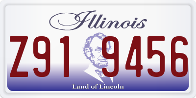 IL license plate Z919456