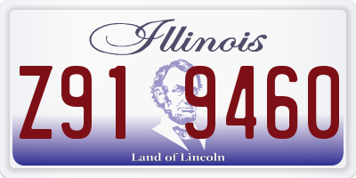 IL license plate Z919460