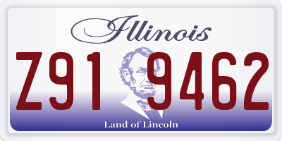 IL license plate Z919462