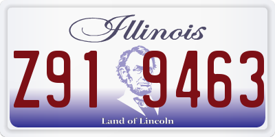 IL license plate Z919463