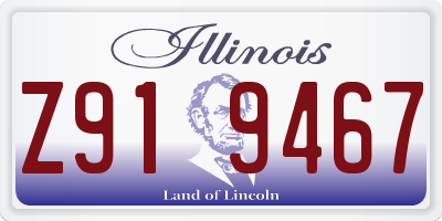IL license plate Z919467