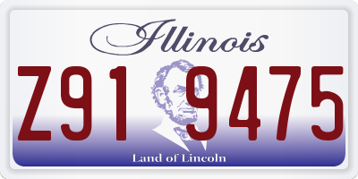 IL license plate Z919475