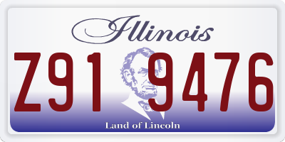 IL license plate Z919476