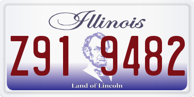 IL license plate Z919482