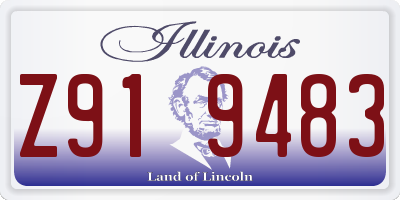 IL license plate Z919483