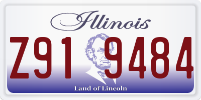 IL license plate Z919484