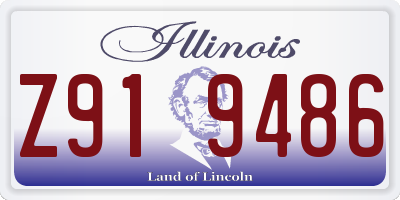 IL license plate Z919486