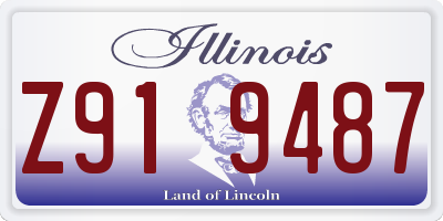 IL license plate Z919487