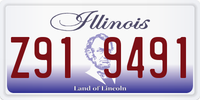 IL license plate Z919491
