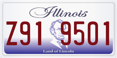 IL license plate Z919501