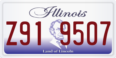 IL license plate Z919507