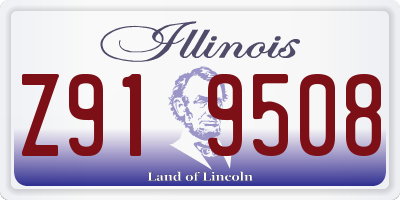 IL license plate Z919508