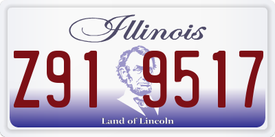 IL license plate Z919517