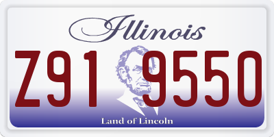IL license plate Z919550