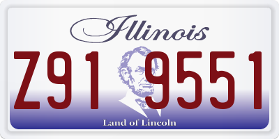 IL license plate Z919551