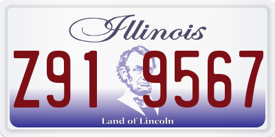 IL license plate Z919567