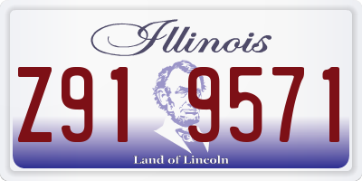 IL license plate Z919571