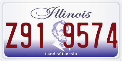 IL license plate Z919574