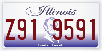 IL license plate Z919591