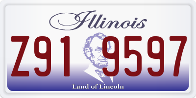 IL license plate Z919597