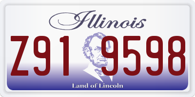 IL license plate Z919598