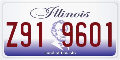 IL license plate Z919601