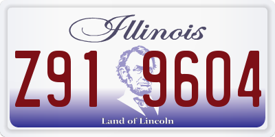 IL license plate Z919604