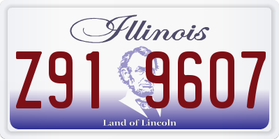 IL license plate Z919607