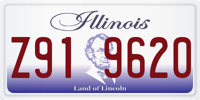 IL license plate Z919620