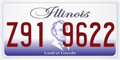 IL license plate Z919622