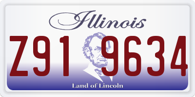 IL license plate Z919634
