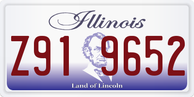 IL license plate Z919652