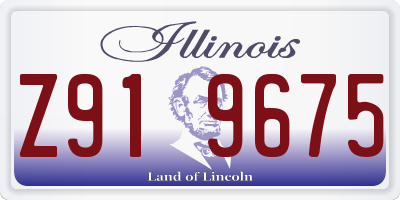 IL license plate Z919675