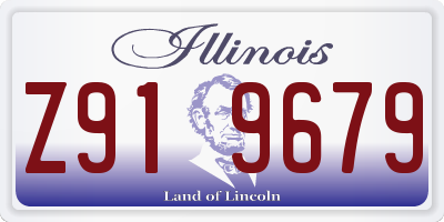 IL license plate Z919679