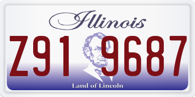 IL license plate Z919687
