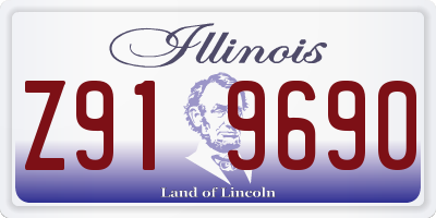 IL license plate Z919690