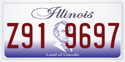 IL license plate Z919697