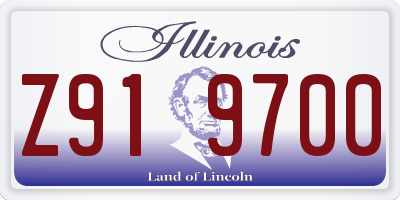 IL license plate Z919700