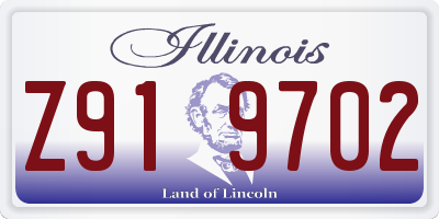 IL license plate Z919702
