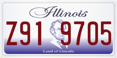IL license plate Z919705