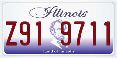 IL license plate Z919711