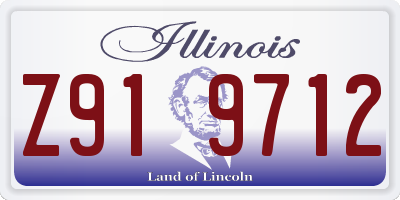 IL license plate Z919712