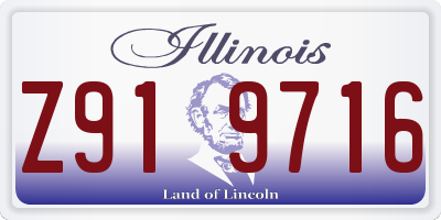 IL license plate Z919716