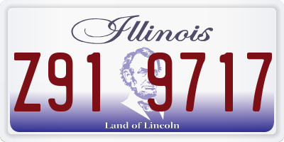 IL license plate Z919717