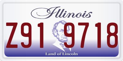 IL license plate Z919718