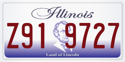 IL license plate Z919727