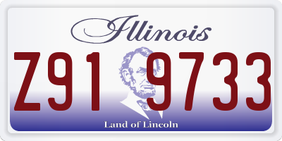 IL license plate Z919733