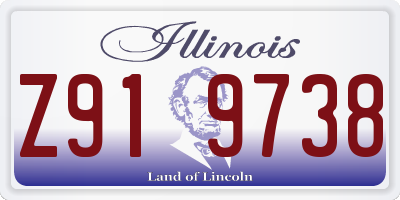 IL license plate Z919738