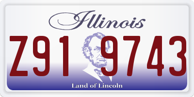 IL license plate Z919743